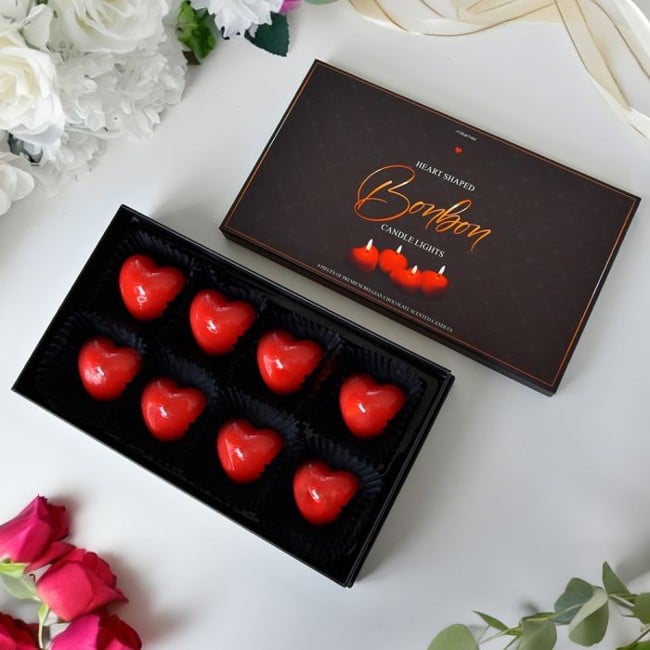 Heart-Shaped Bonbon Candle Light