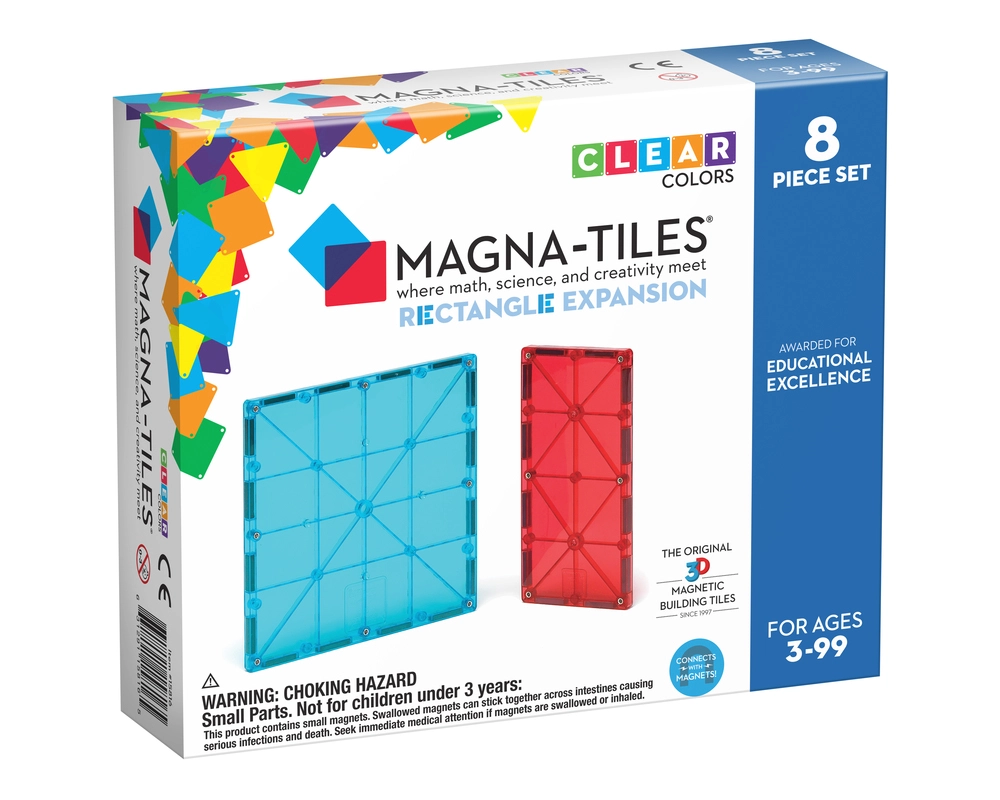 MAGNA-TILES Rectangles 8 pcs expansion set (90218) - Leker
