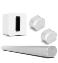 Sonos-  2xEra 300  Sub (Gen 3) & Arc - Bundle - Ultimate Home Audio System - White