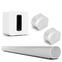 Sonos - Era 300, Sub (Gen 3) & Arc - Bundle - Det Ultimative Hjemmelydsystem - Hvid