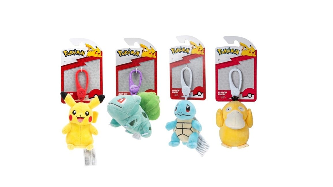 POKEMON - PLUSH CLIP ON W9 ASS (95177-9)