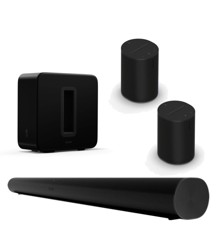 Sonos - 2x Era 100 Sub (Gen 3) & Arc - Bundle - Ultimate Home Audio System - Black