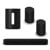 Sonos - Beam, Sub Mini & 2x Era 100 Black - Bundle thumbnail-1