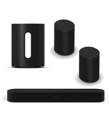 Sonos - Beam, Sub Mini & 2x Era 100 Black - Bundle
