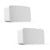 Sonos - 2xFive Wireless Multiroom Speaker White - Bundle thumbnail-1