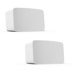 Sonos - 2xFive Wireless Multiroom Speaker White - Bundle