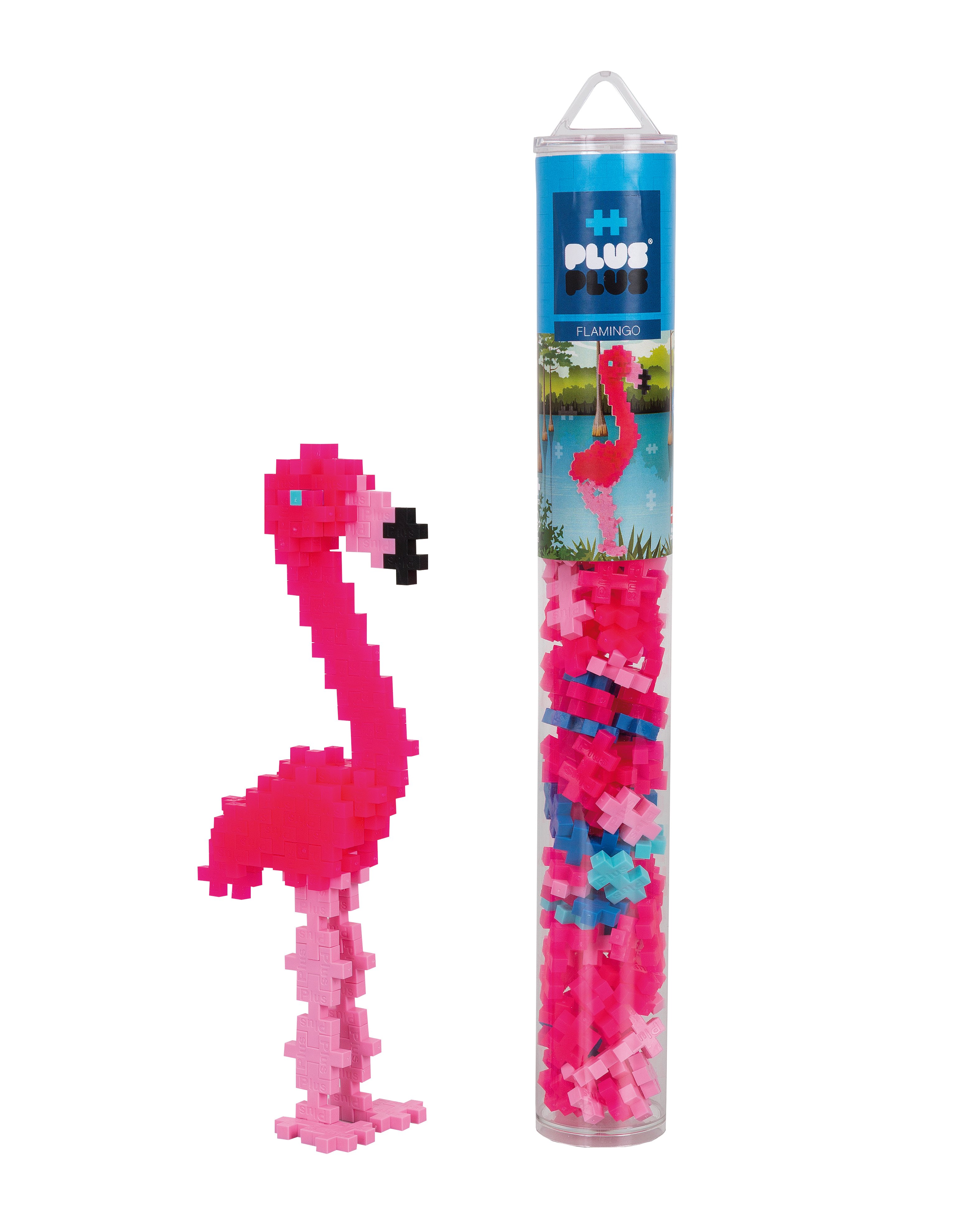Plus-Plus - Flamingo / 100 pcs Tube (4242)