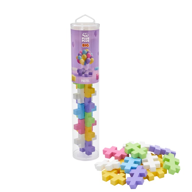 Plus-Plus - BIG Pastel / 15pcs Tube