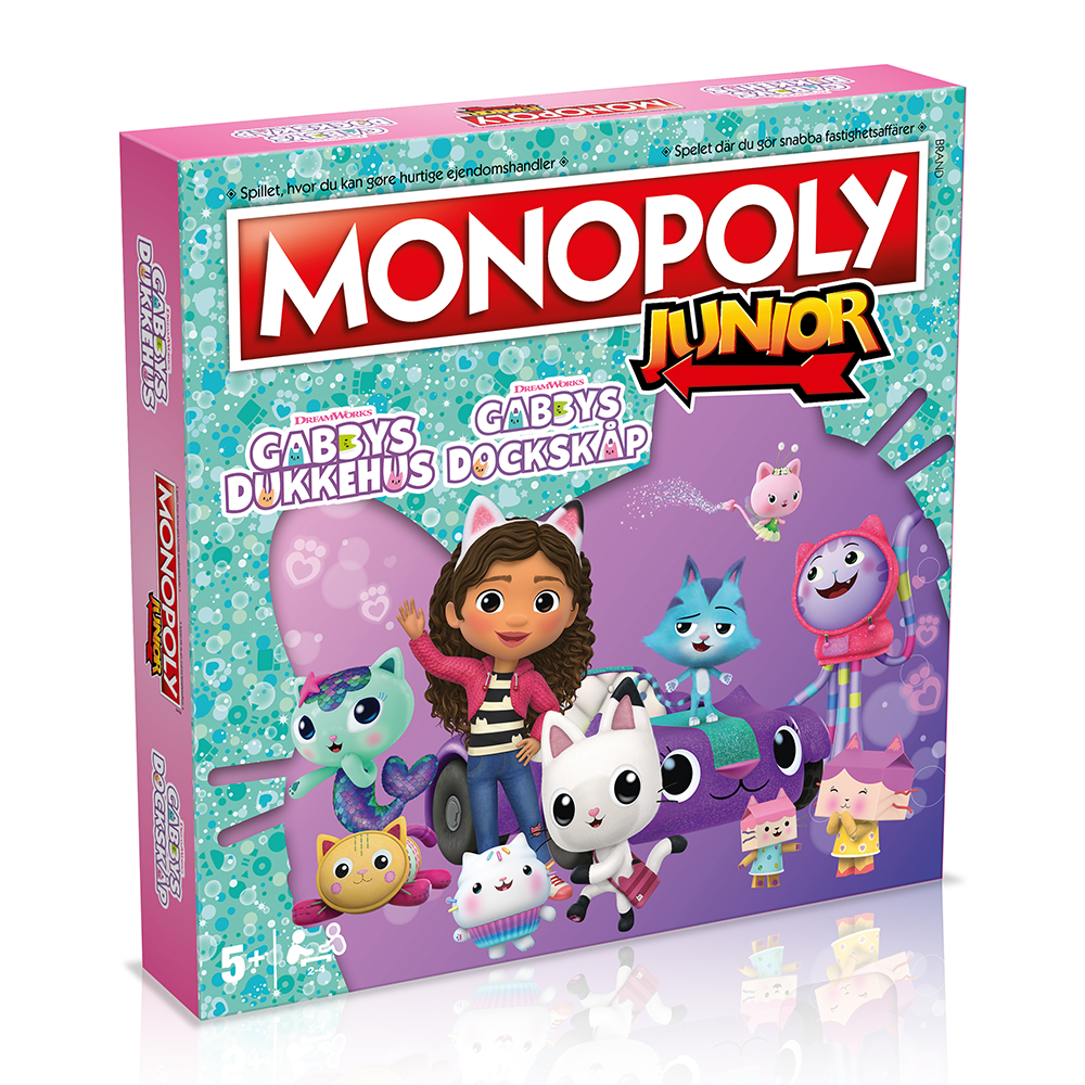 Monopoly Junior - Gabby's Dollhouse (DA/SE) (WIN0650) - Leker