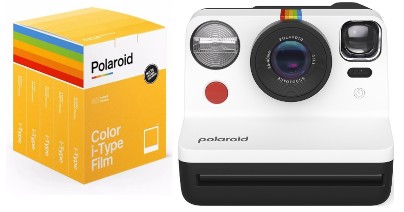 Polaroid - Now Gen 2 Camera Black&White + Color film I-Type 40-pack - Bundle - Elektronikk