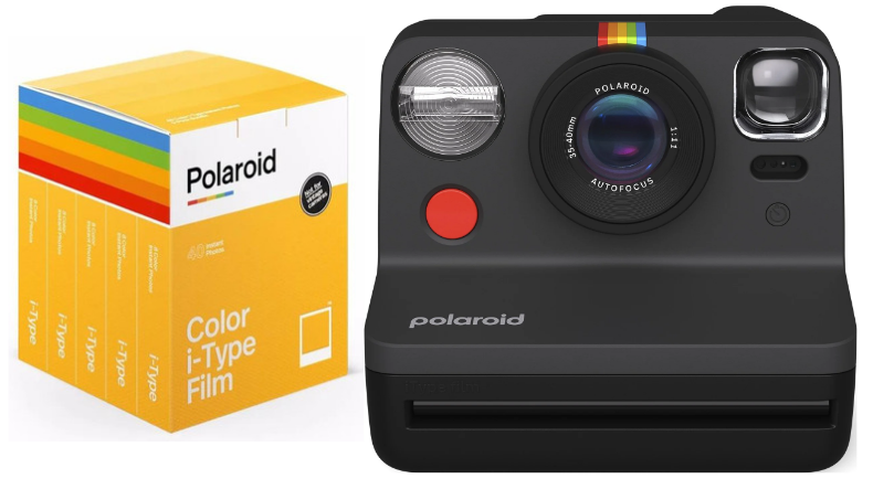 Polaroid - Now Gen 2 Camera Black + Color film I-Type 40-pack - Bundle - Elektronikk