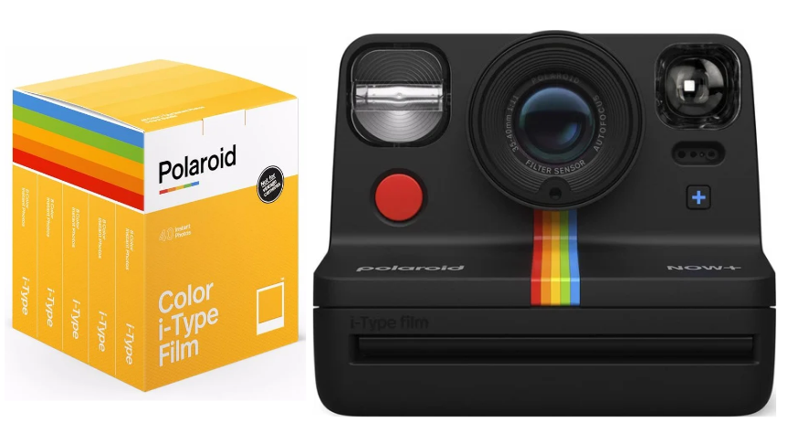 Polaroid - Now + Gen 2 Camera Black + Color film I-Type 40-pack - Bundle - Elektronikk