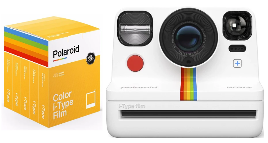 Polaroid - Now + Gen 2 Camera White + Color film I-Type 40-pack - Bundle - Elektronikk