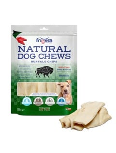 Frigera - Natural Dog Chews Bøffelchips 250gr