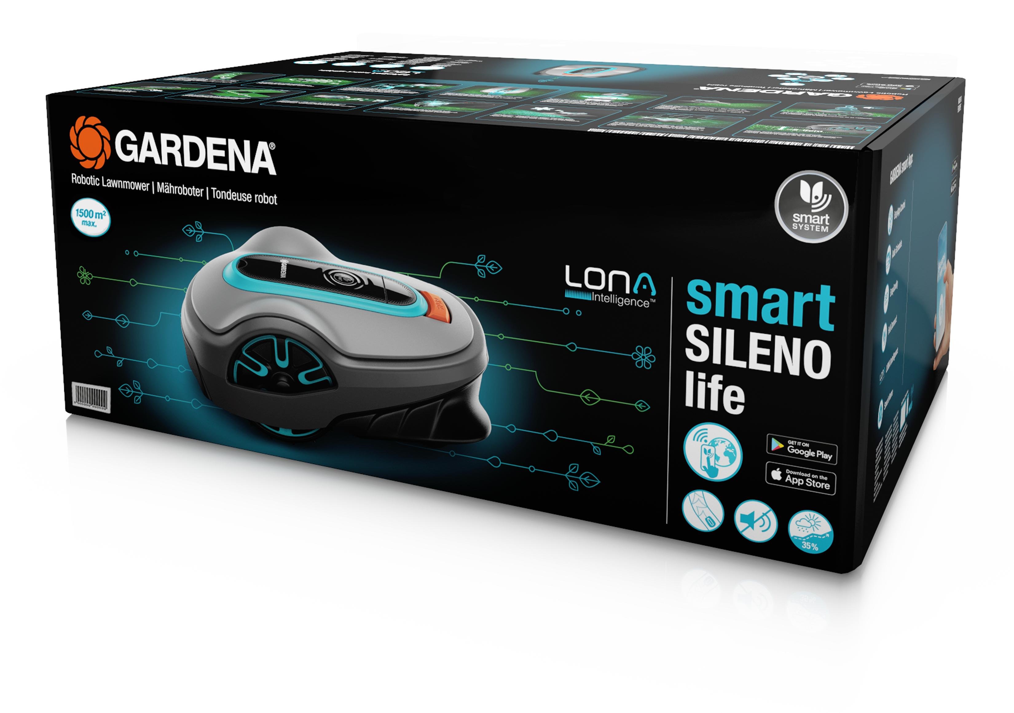 Gardena Robotic lawn-mower smart SILENO life, 1500 m² sett thumbnail-3