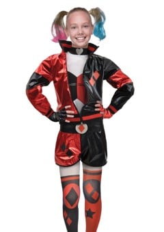 Harley Quinn Classic Costume Ages 8-10 (11680.3-4)