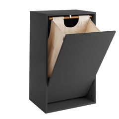 Recollector - Wall-mounted Laundry Basket - Black Raven