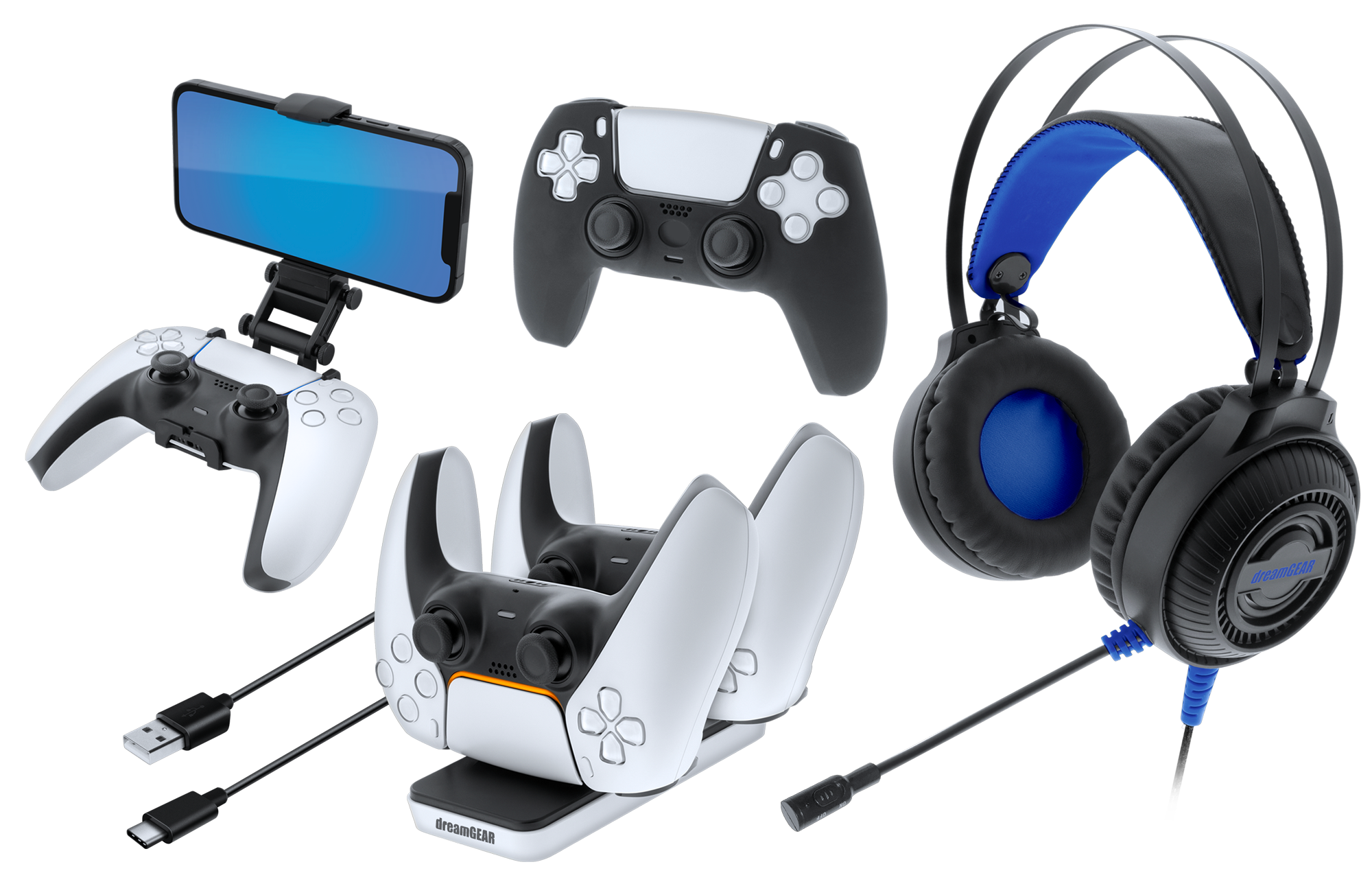 Dreamgear, Gamer'S Kit For Playstation 5, Black - Videospill og konsoller