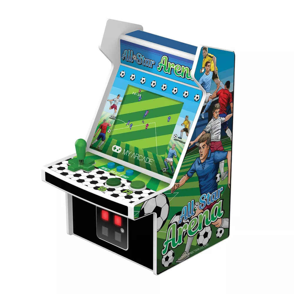 MY ARCADE, MICRO PLAYER 6.75" ALL-STAR ARENA COLLECTIBLE RETRO (307 GAMES IN 1), WHITE - Videospill og konsoller