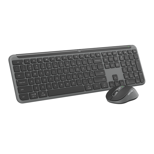 - Signature Slim Wireless Keyboard and Mouse Combo MK950 Graphite Nordic