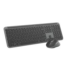 Logitech - Signature Slim Wireless Keyboard and Mouse Combo MK950 Graphite Nordic
