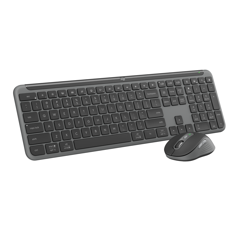 Logitech - Signature Slim Wireless Keyboard and Mouse Combo MK950 Graphite Nordic