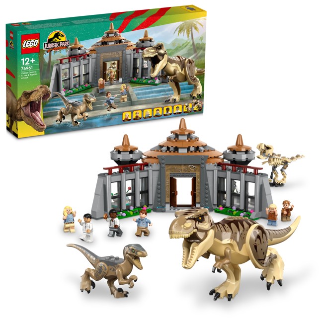 LEGO Jurassic World - Visitor Center: T. rex & Raptor Attack (76961)