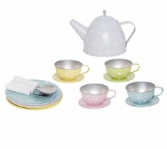 Jabadabado - Picnic basket tin tea set pastel - (JA-G12017)