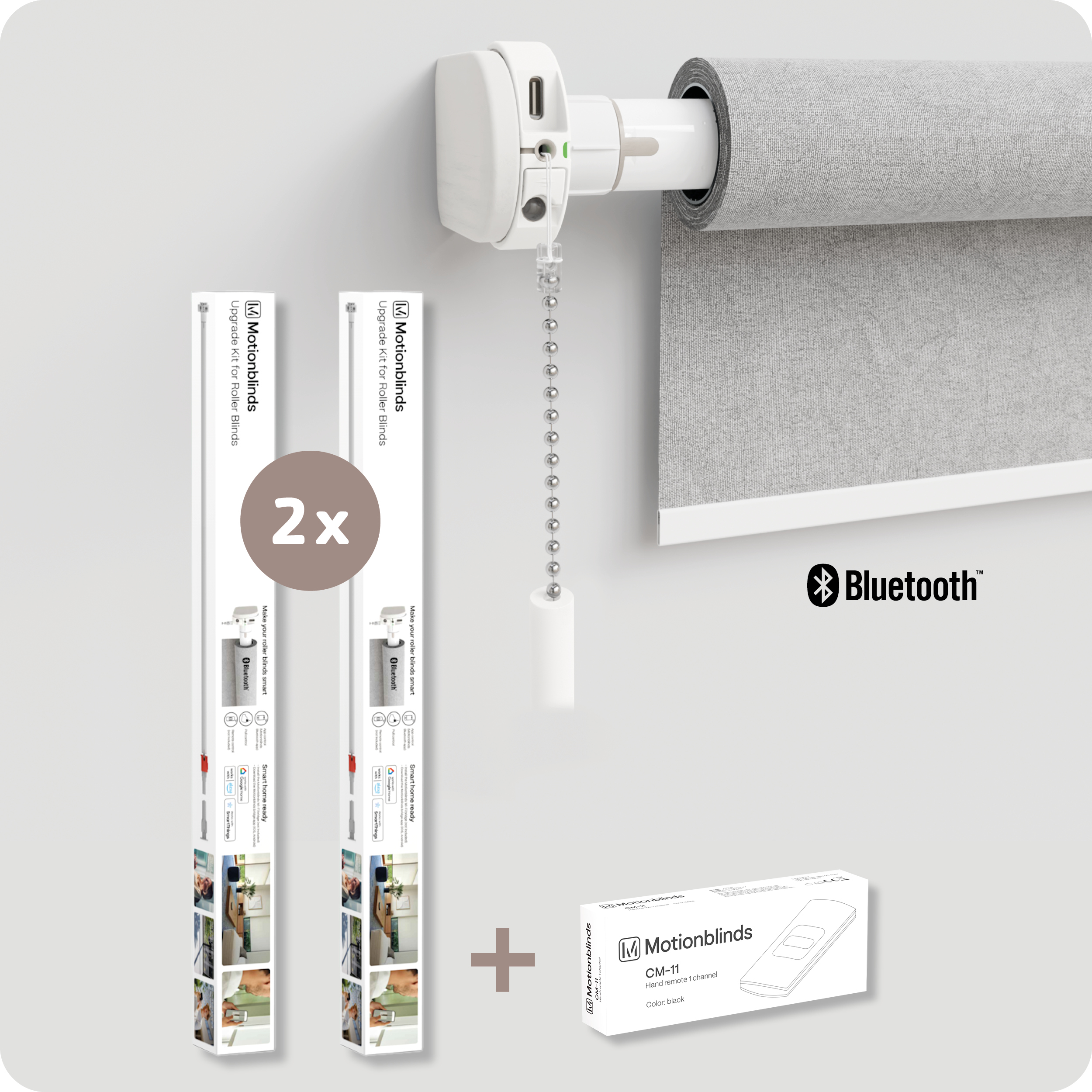 MotionBlinds - Upgrade Kit Bluetooth duo-pack + fjernkontroll - Elektronikk