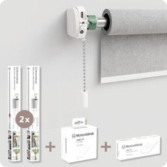 MotionBlinds - Upgrade Kit duo-pack starterkitillä + silta + kaukosäädin