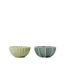 Dottir - Samsurium Mini Bowls Wasabi & Spruce, set of 2 pcs.