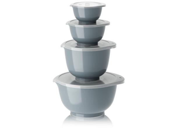 Rosti - NEW Margrethe bowls, Set of 4 + lids - Dusty Blue - Hjemme og kjøkken