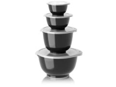 Rosti - NEW Margrethe bowls, Set of 4 + lids -  Carbon black