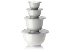 Rosti - NEW Margrethe bowls, Set of 4 + lids - White