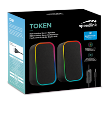 Speedlink – TOKEN RGB Gaming Stereolautsprecher, schwarz