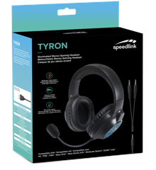 Speedlink - TYRON RGB Gaming Stereo Headset - för PC/PS5/PS4/Xbox Series X/S/Switch/OLED/Lite, svart