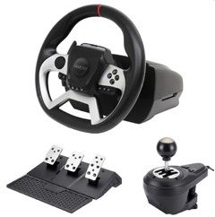 Maxx Tech  Pro FF Racing Wheel Kit (Wheel, 3-pedal set & shifter) - PS4/PC/ XBOX