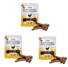 Frigera - 3 x Natural Dog Chews Turkey necks 250gr