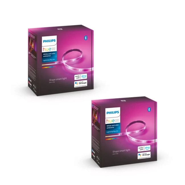 Philips Hue - 2x Lightstrip Starter Kit 2 meter - Bundle