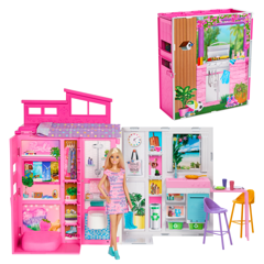 Barbie - Getaway Doll House & Doll (HRJ77)