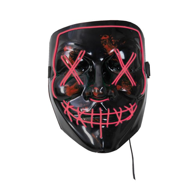 Joker - Halloween - LED Mask Horror Red (96490)