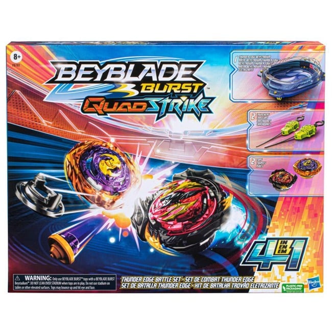 Beyblade - Burst Quad Strike - Thunder Edge Battle Set with Beystadium (F6781)