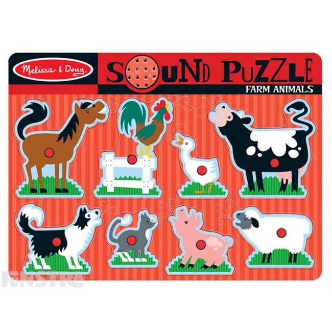 Melissa & Doug - Farm Animals Sound Puzzle (50204)