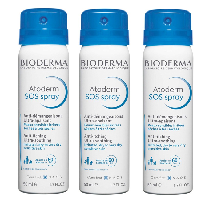 Bioderma - 3 x Atoderm SOS Spray 50 ml