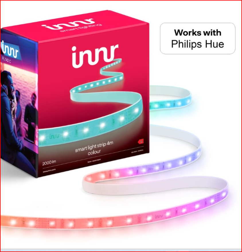 Innr - Smart Flex light strip 2m RGBW - Zigbee - Elektronikk