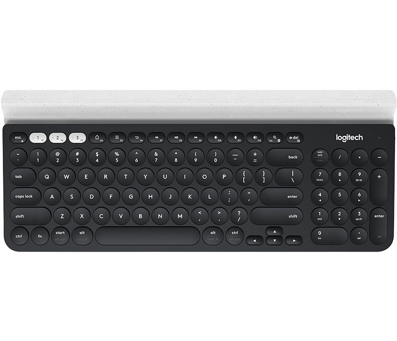 Logitech - K780 Multi-Device Wireless Keyboard, Grå/Hvid (Nordisk)