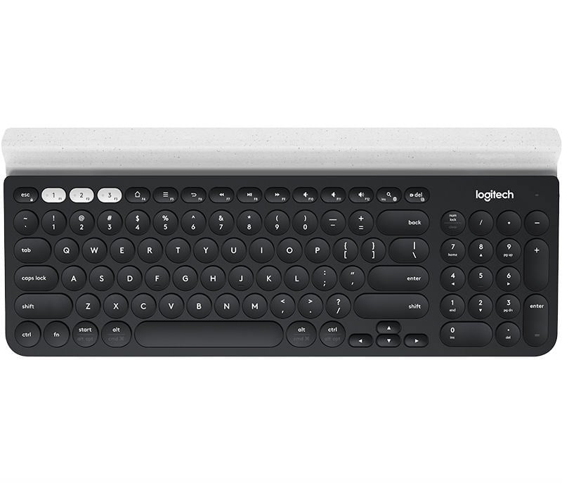 Logitech - K780 Multi-Device Wireless Keyboard, Grey/White (Nordic)