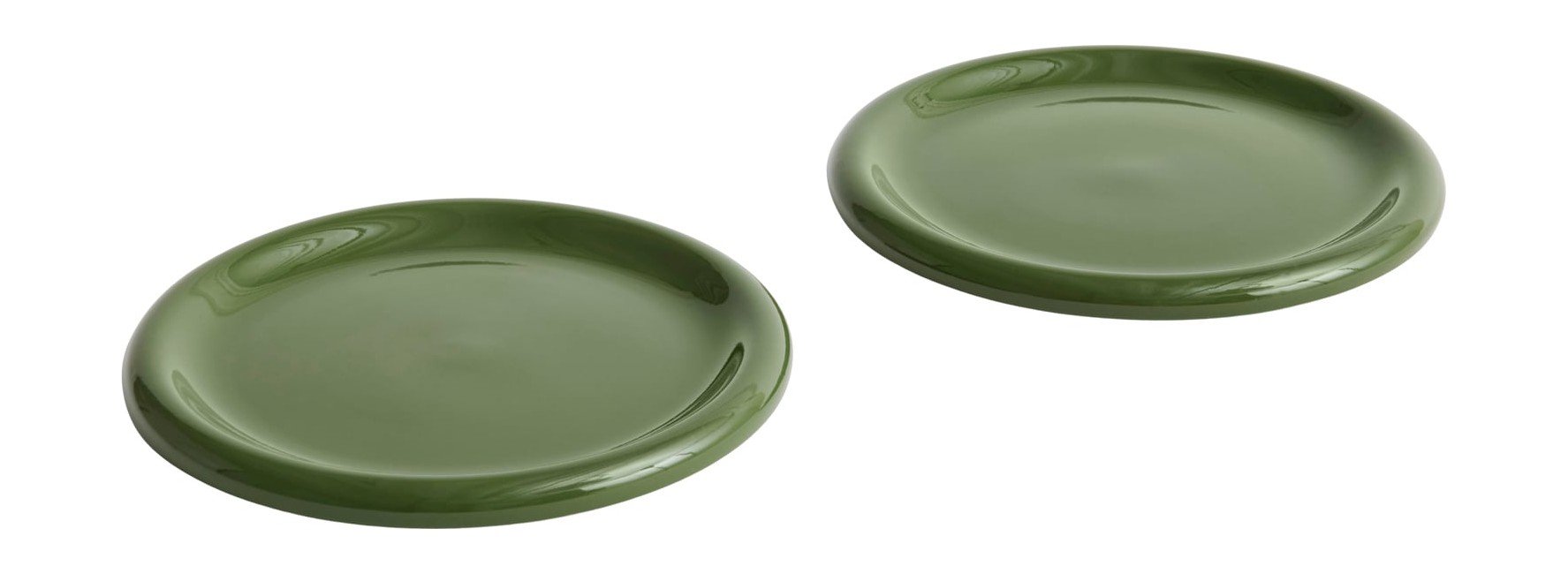 HAY - Barro Plate Ø24, set of 2 - Green