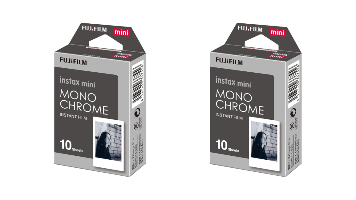 Fuji - Instax Mini Film Monochrome 10-Pack - BUNDLE with 2 x 10-Pack