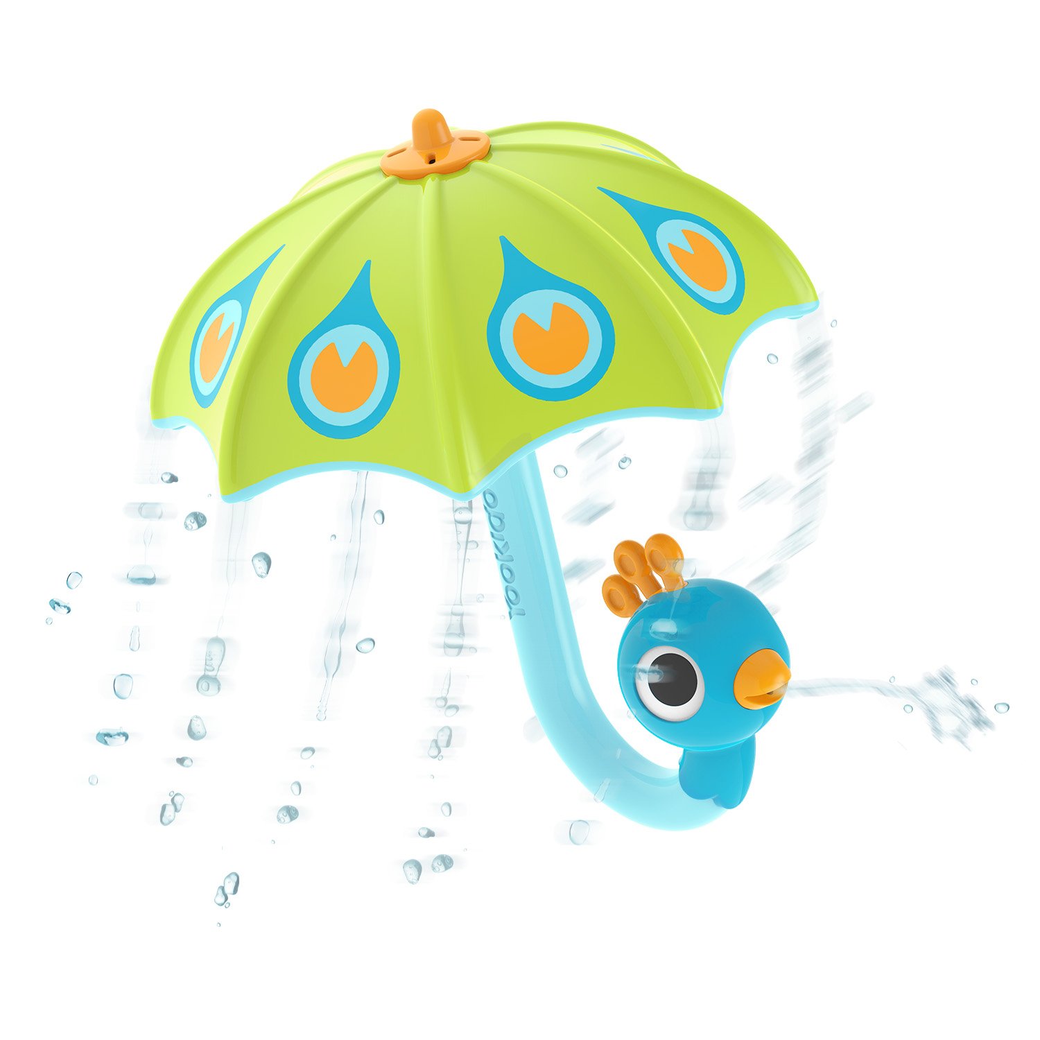 Yookidoo - Fill 'N' Rain Peacock Umbrella - Green - (YO40223) - Leker